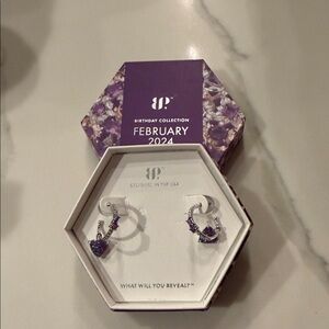 BP February 2024 Purple Heart Earrings